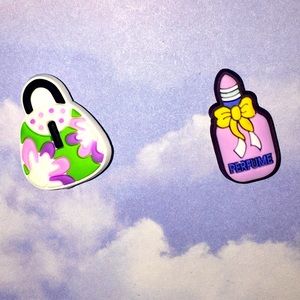 Purse and Perfume 2 Piece Shoe Charms - Decorations - Shoe Accesories